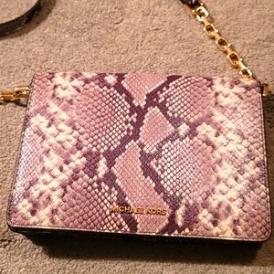 MK snake print bag